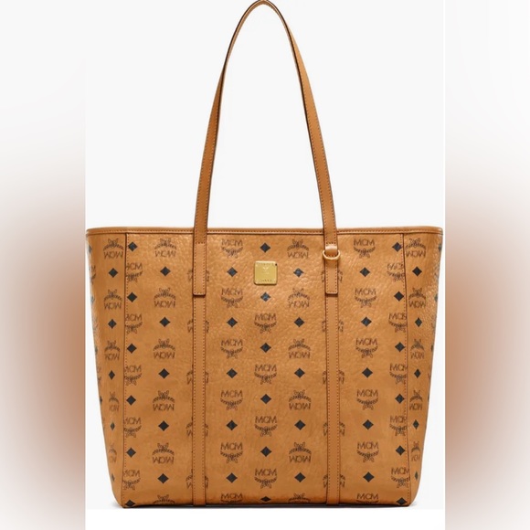❌SOLD❌NWT MCM Toni Visetos Coated Canvas Shopper Tote Bag - Picture 14 of 16